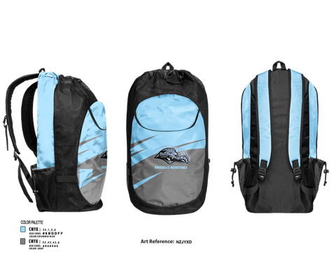 Gear Bag, Overhills High School Basketball, Men's Basketball, Teamtime, Team time, sublimation, custom sports apparel, team uniforms, spirit wear, spiritwear, sports uniforms, custom shirts, team store, custom team store, fundraiser sports, apparel fundraiser