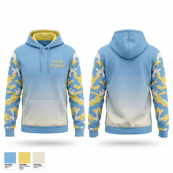 Zip Hoodie, Sandy Thunder, Baseball, Teamtime, Team time, sublimation, custom sports apparel, team uniforms, spirit wear, spiritwear, sports uniforms, custom shirts, team store, custom team store, fundraiser sports, apparel fundraiser