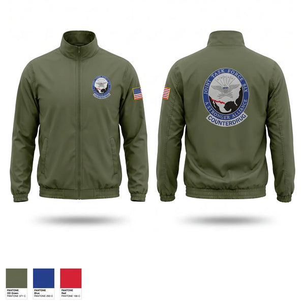 Windbreaker, Joint Task Force- 6, Marines, Teamtime, Team time, sublimation, custom sports apparel, team uniforms, spirit wear, spiritwear, sports uniforms, custom shirts, team store, custom team store, fundraiser sports, apparel fundraiser