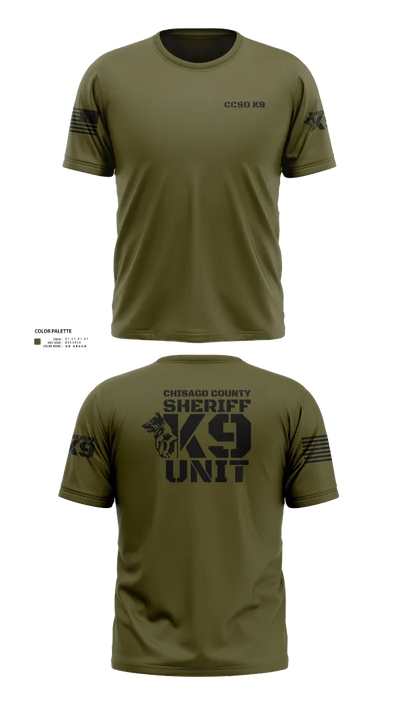 Chisago County K9 Unit 88074556 Old School Cotton Feel Shirt - 112