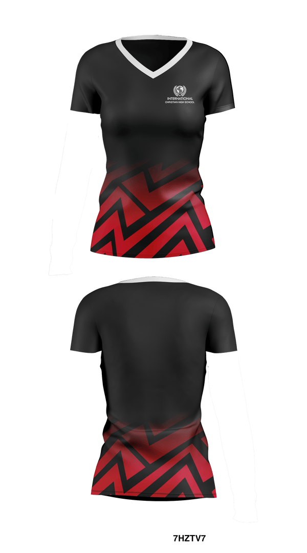 Women's Short Sleeve Vneck Shirt, Crashout elite, Men's Basketball, Teamtime, Team time, sublimation, custom sports apparel, team uniforms, spirit wear, spiritwear, sports uniforms, custom shirts, team store, custom team store, fundraiser sports, apparel fundraiser