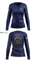 Nahant Marine Unit Women's Long Sleeve V-neck Shirt - 11