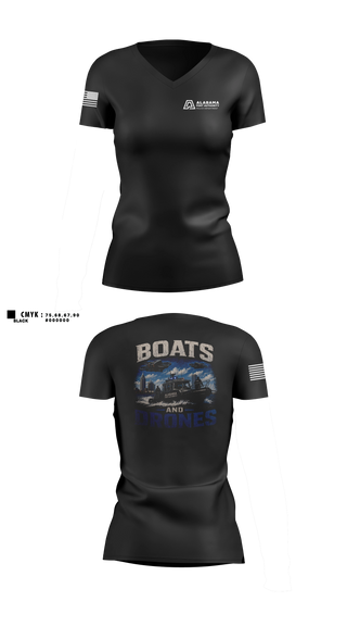 Womens Short Sleeve Vneck Shirt, Alabama Port Authority Police, Police, Teamtime, Team time, sublimation, custom sports apparel, team uniforms, spirit wear, spiritwear, sports uniforms, custom shirts, team store, custom team store, fundraiser sports, apparel fundraiser