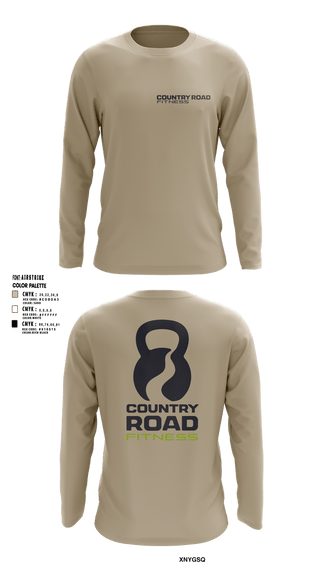 Long Sleeve Performance Shirt, Country Road Fitness, , Teamtime, Team time, sublimation, custom sports apparel, team uniforms, spirit wear, spiritwear, sports uniforms, custom shirts, team store, custom team store, fundraiser sports, apparel fundraiser