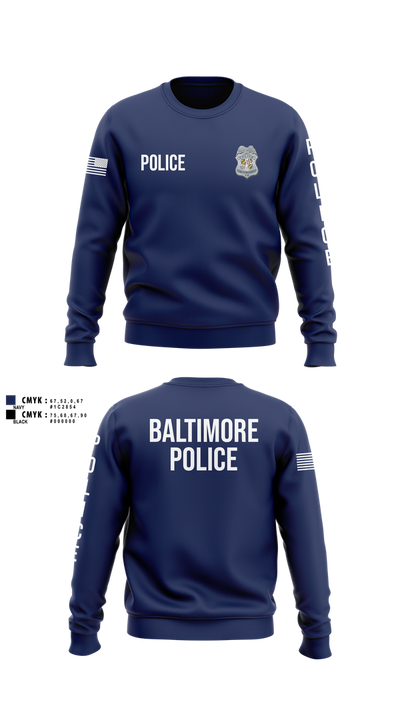 Baltimore Police Department 87844161 Crew Neck Sweatshirt - 109