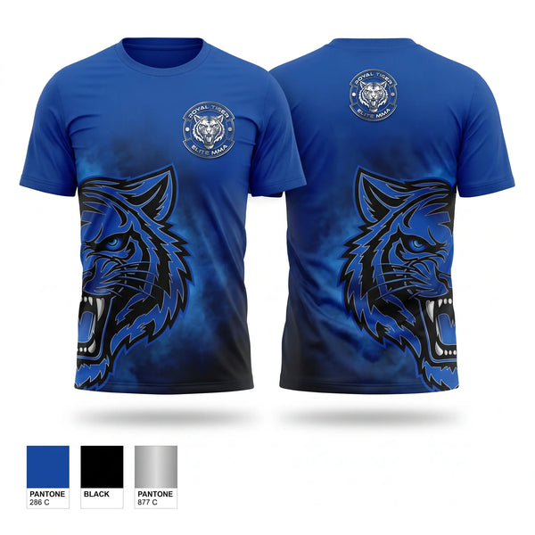 Short Sleeve Performance Shirt, Royal Tiger Elite MMA, , Teamtime, Team time, sublimation, custom sports apparel, team uniforms, spirit wear, spiritwear, sports uniforms, custom shirts, team store, custom team store, fundraiser sports, apparel fundraiser
