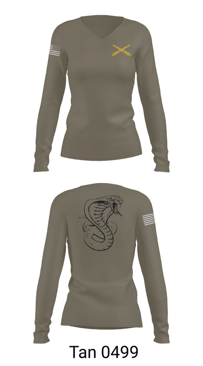 Cobra 3-321 FAR 80626179 Women's Long Sleeve V-neck Shirt - 77