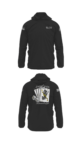Windbreaker, Bravo Company 532ND Military Battalion, , Teamtime, Team time, sublimation, custom sports apparel, team uniforms, spirit wear, spiritwear, sports uniforms, custom shirts, team store, custom team store, fundraiser sports, apparel fundraiser