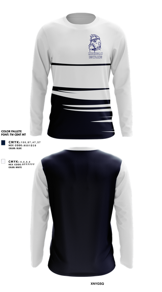 Long Sleeve Performance Shirt, Michigan School for the Deaf Bowling, Bowling, Teamtime, Team time, sublimation, custom sports apparel, team uniforms, spirit wear, spiritwear, sports uniforms, custom shirts, team store, custom team store, fundraiser sports, apparel fundraiser