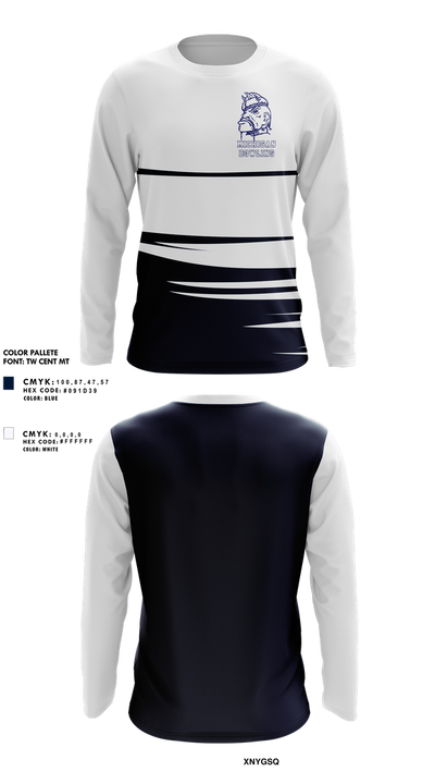 Michigan School for the Deaf Bowling 78571962 Long Sleeve Performance Shirt 1