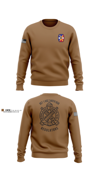 Crew Neck Sweatshirt, DET 1 HSC 340TH BSB, Army, Teamtime, Team time, sublimation, custom sports apparel, team uniforms, spirit wear, spiritwear, sports uniforms, custom shirts, team store, custom team store, fundraiser sports, apparel fundraiser