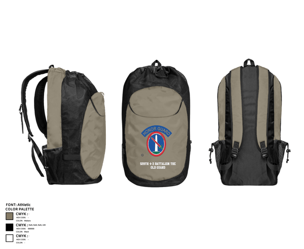 Gear Bag, 529th 4-3 Battalion The Old Guard, Army, Teamtime, Team time, sublimation, custom sports apparel, team uniforms, spirit wear, spiritwear, sports uniforms, custom shirts, team store, custom team store, fundraiser sports, apparel fundraiser