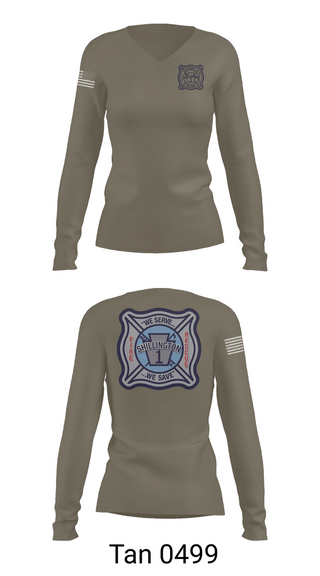 Womens Long Sleeve Vneck Shirt, SHILLINGTON FIRE DEPARTMENT, Fire Department, Teamtime, Team time, sublimation, custom sports apparel, team uniforms, spirit wear, spiritwear, sports uniforms, custom shirts, team store, custom team store, fundraiser sports, apparel fundraiser