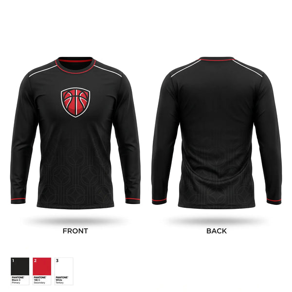 Long Sleeve Performance Shirt, Rim Theory Basketball, Men's Basketball, Teamtime, Team time, sublimation, custom sports apparel, team uniforms, spirit wear, spiritwear, sports uniforms, custom shirts, team store, custom team store, fundraiser sports, apparel fundraiser