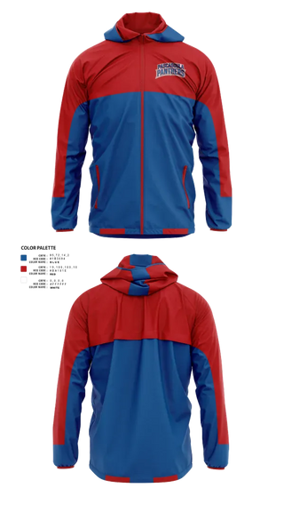 Windbreaker, Pascagoula Panthers, Baseball, Teamtime, Team time, sublimation, custom sports apparel, team uniforms, spirit wear, spiritwear, sports uniforms, custom shirts, team store, custom team store, fundraiser sports, apparel fundraiser