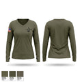 TRT Women's Long Sleeve V-neck Shirt - 1