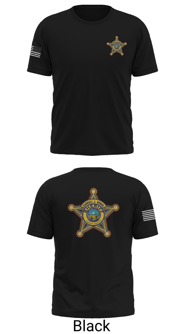 Old School Cotton Feel Shirt, LOGAN COUNTY SHERIFFS OFFICE, Police, Teamtime, Team time, sublimation, custom sports apparel, team uniforms, spirit wear, spiritwear, sports uniforms, custom shirts, team store, custom team store, fundraiser sports, apparel fundraiser