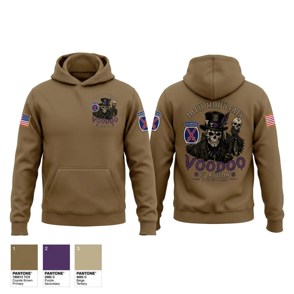 Hoodie, Voodoo Platoon, Army, Teamtime, Team time, sublimation, custom sports apparel, team uniforms, spirit wear, spiritwear, sports uniforms, custom shirts, team store, custom team store, fundraiser sports, apparel fundraiser