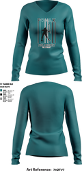 Massaponax Field Hockey 71618187 Women's Long Sleeve V-neck Shirt - 1