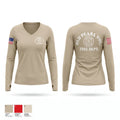 Old Pearl Vol. Fire Department Women's Long Sleeve V-neck Shirt - 1