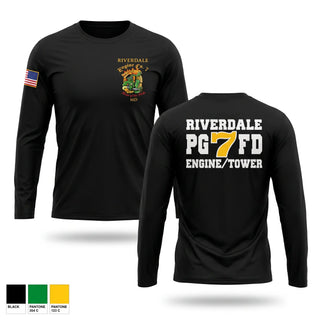 Long Sleeve Performance Shirt, RIVERDALE FIRE DEPARTMENT, Fire Department, Teamtime, Team time, sublimation, custom sports apparel, team uniforms, spirit wear, spiritwear, sports uniforms, custom shirts, team store, custom team store, fundraiser sports, apparel fundraiser