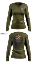 RDC Outdoors Women's Long Sleeve V-neck Shirt - 23