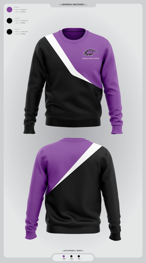 Crew Neck Sweatshirt, Sequoia High School, , Teamtime, Team time, sublimation, custom sports apparel, team uniforms, spirit wear, spiritwear, sports uniforms, custom shirts, team store, custom team store, fundraiser sports, apparel fundraiser