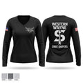 Western Wayne SWAT Snipers Women's Long Sleeve V-neck Shirt - 1
