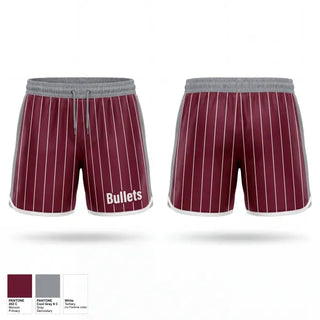 Athletic Shorts With Pockets, Bullets, Baseball, Teamtime, Team time, sublimation, custom sports apparel, team uniforms, spirit wear, spiritwear, sports uniforms, custom shirts, team store, custom team store, fundraiser sports, apparel fundraiser
