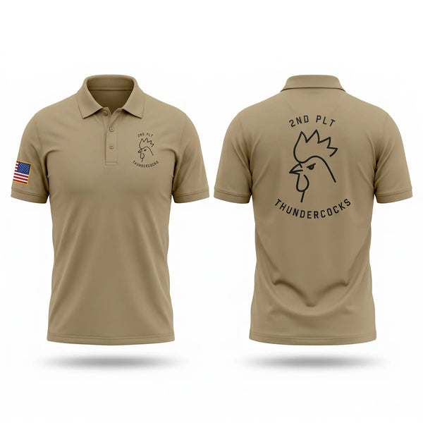 Short Sleeve Performance Polo, Thundercocks, Army, Teamtime, Team time, sublimation, custom sports apparel, team uniforms, spirit wear, spiritwear, sports uniforms, custom shirts, team store, custom team store, fundraiser sports, apparel fundraiser