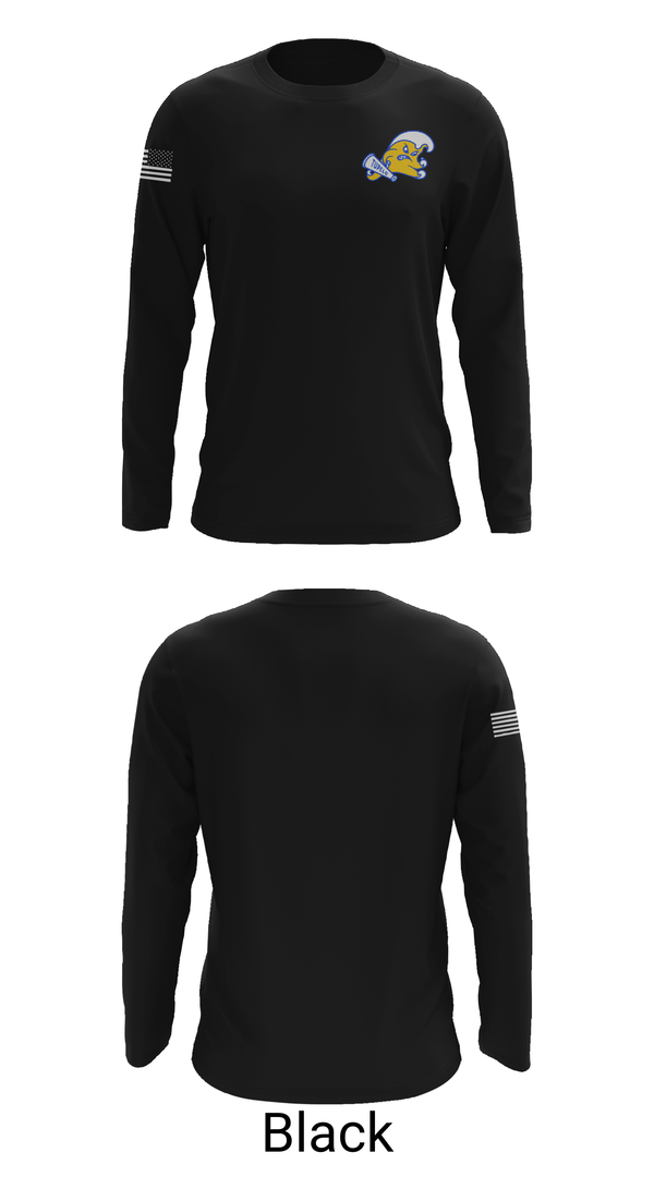Long Sleeve Performance Shirt, Tupelo Varsity Cheer, Cheer, Teamtime, Team time, sublimation, custom sports apparel, team uniforms, spirit wear, spiritwear, sports uniforms, custom shirts, team store, custom team store, fundraiser sports, apparel fundraiser