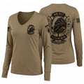 8th PSYOP BN Women's Long Sleeve V-neck Shirt - 1