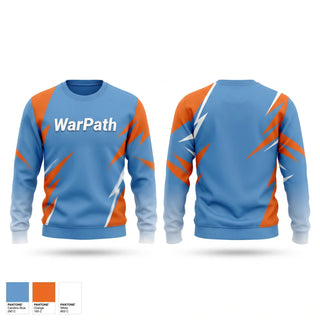 Crew Neck Sweatshirt, WarPath, Softball, Teamtime, Team time, sublimation, custom sports apparel, team uniforms, spirit wear, spiritwear, sports uniforms, custom shirts, team store, custom team store, fundraiser sports, apparel fundraiser