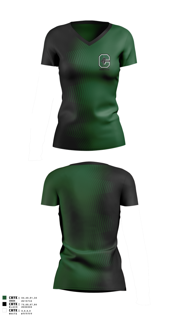 Womens Short Sleeve Vneck Shirt, Coopersville Dance Team, Spirit Store, Teamtime, Team time, sublimation, custom sports apparel, team uniforms, spirit wear, spiritwear, sports uniforms, custom shirts, team store, custom team store, fundraiser sports, apparel fundraiser