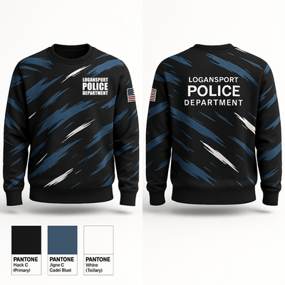 Logansport Police Department 97053564 Crew Neck Sweatshirt - 1