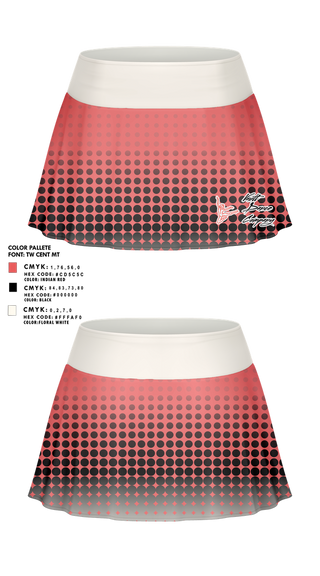 Skort, Vault Dance Company, Cheer, Teamtime, Team time, sublimation, custom sports apparel, team uniforms, spirit wear, spiritwear, sports uniforms, custom shirts, team store, custom team store, fundraiser sports, apparel fundraiser