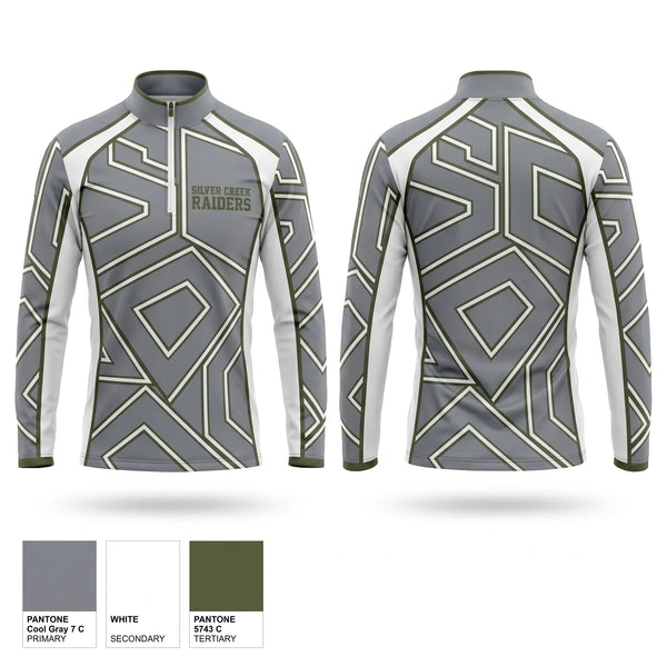 Quarter Zip Jacket, Silver Creek Raiders, Tennis, Teamtime, Team time, sublimation, custom sports apparel, team uniforms, spirit wear, spiritwear, sports uniforms, custom shirts, team store, custom team store, fundraiser sports, apparel fundraiser