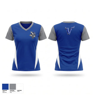 Womens Short Sleeve Vneck Shirt, Grand Island Vikings, Baseball, Teamtime, Team time, sublimation, custom sports apparel, team uniforms, spirit wear, spiritwear, sports uniforms, custom shirts, team store, custom team store, fundraiser sports, apparel fundraiser