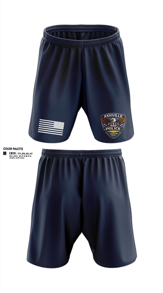 Athletic Shorts With Pockets, Ashville Police Department, Police, Teamtime, Team time, sublimation, custom sports apparel, team uniforms, spirit wear, spiritwear, sports uniforms, custom shirts, team store, custom team store, fundraiser sports, apparel fundraiser