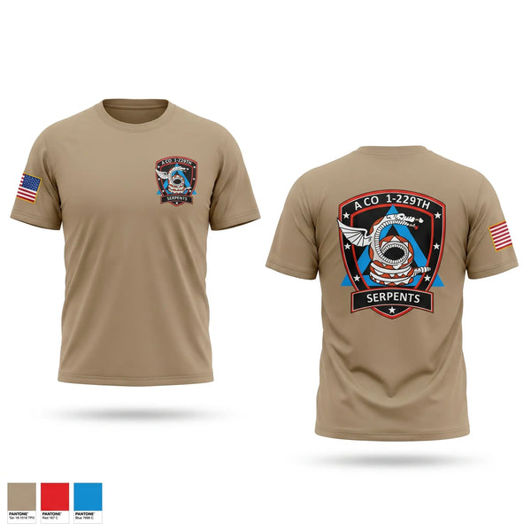 Old School Cotton Feel Shirt, A CO 1-229, Army, Teamtime, Team time, sublimation, custom sports apparel, team uniforms, spirit wear, spiritwear, sports uniforms, custom shirts, team store, custom team store, fundraiser sports, apparel fundraiser