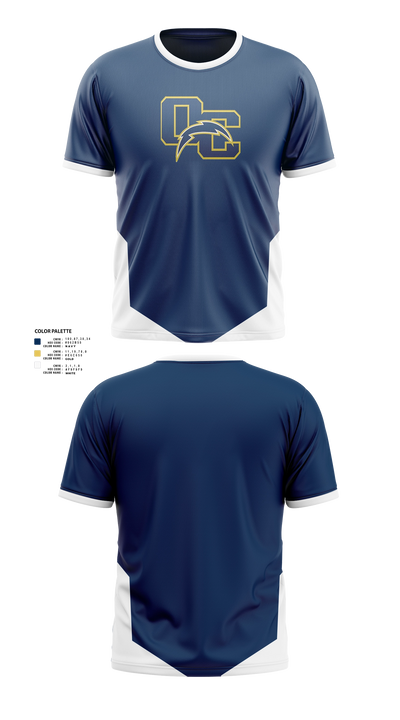 Oakmont chargers Short Sleeve Performance Shirt - 21