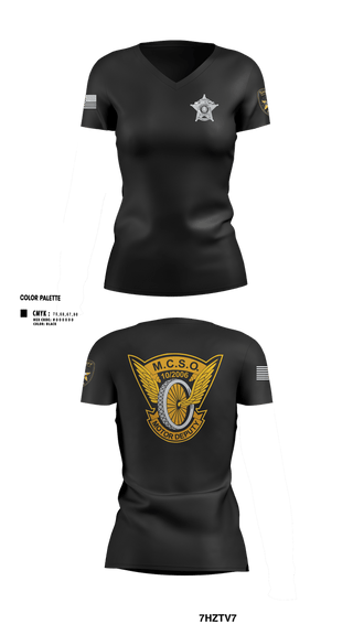 Womens Short Sleeve Vneck Shirt, MCSO Motors, Police, Teamtime, Team time, sublimation, custom sports apparel, team uniforms, spirit wear, spiritwear, sports uniforms, custom shirts, team store, custom team store, fundraiser sports, apparel fundraiser