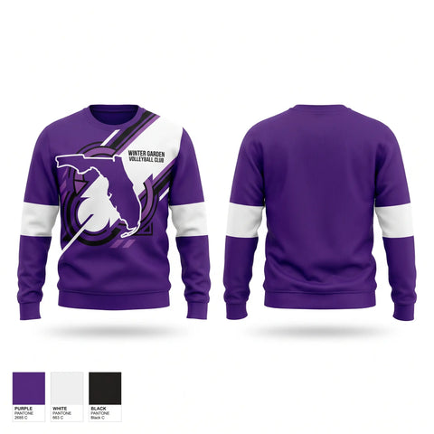 Crew Neck Sweatshirt, WINTER GARDEN VOLLEYBALL CLUB, Women's Volleyball, Teamtime, Team time, sublimation, custom sports apparel, team uniforms, spirit wear, spiritwear, sports uniforms, custom shirts, team store, custom team store, fundraiser sports, apparel fundraiser