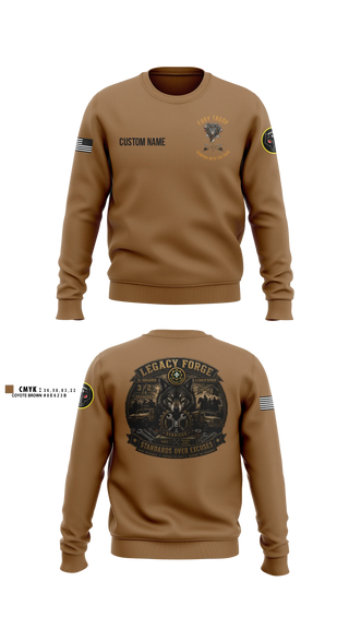 Crew Neck Sweatshirt, Legacy 3/2 Fury Troop, Army, Teamtime, Team time, sublimation, custom sports apparel, team uniforms, spirit wear, spiritwear, sports uniforms, custom shirts, team store, custom team store, fundraiser sports, apparel fundraiser