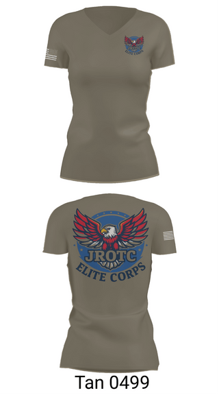 Womens Short Sleeve Vneck Shirt, Elite Corps, Army, Teamtime, Team time, sublimation, custom sports apparel, team uniforms, spirit wear, spiritwear, sports uniforms, custom shirts, team store, custom team store, fundraiser sports, apparel fundraiser