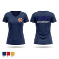Newport Fire and EMS 40738994 Women's Short Sleeve V-neck Shirt - 1