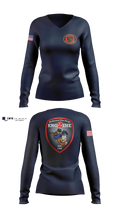 Anderson City Fire Women's Long Sleeve V-neck Shirt - 3