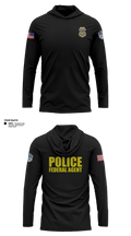 IRS-CI Long Sleeve Performance Shirt with hood - 2