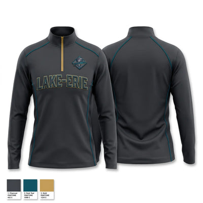 Lake-Erie Cyclones Quarter Zip Jacket - 1