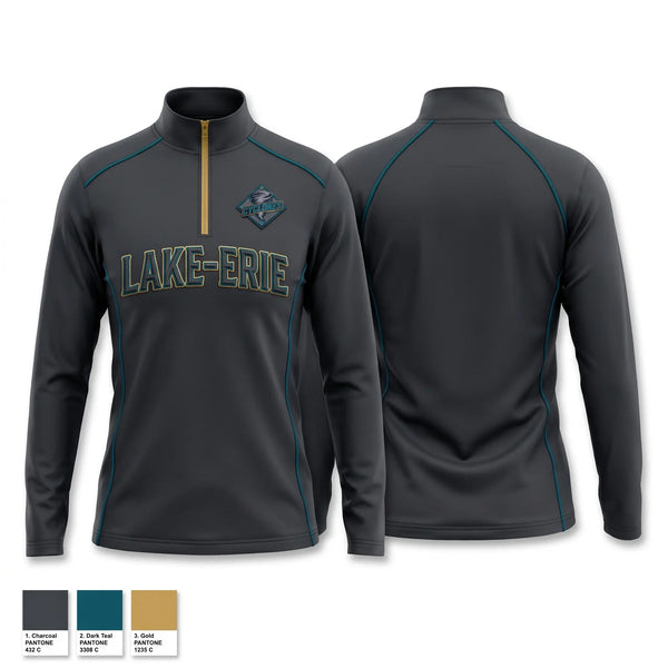 Quarter Zip Jacket, Lake-Erie Cyclones, Baseball, Teamtime, Team time, sublimation, custom sports apparel, team uniforms, spirit wear, spiritwear, sports uniforms, custom shirts, team store, custom team store, fundraiser sports, apparel fundraiser